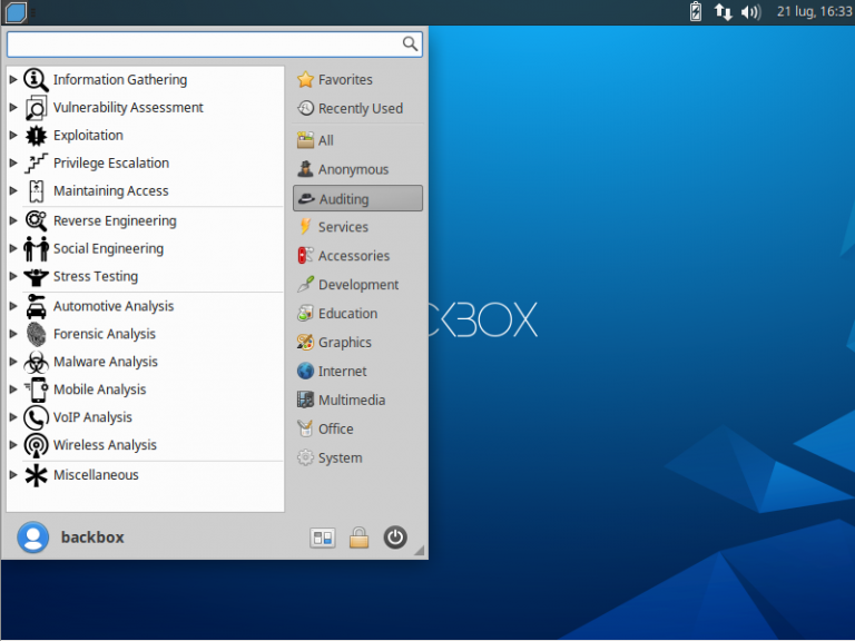 BackBox.org Linux – Penetration Testing Distribution